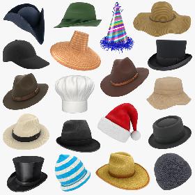 Hat Collection 6 3D model